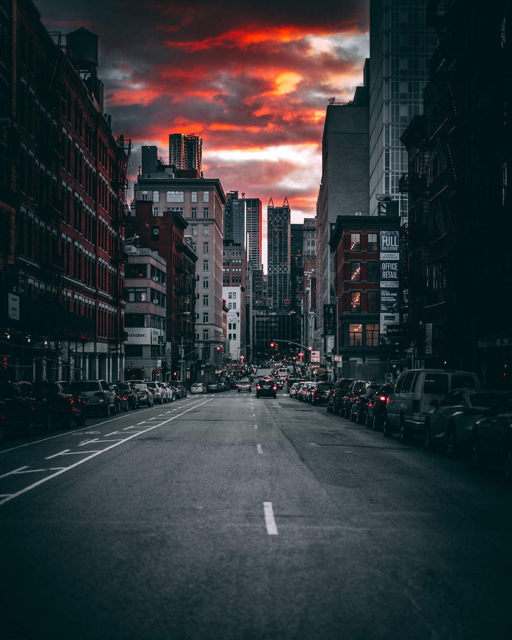 Photography of Roadway During Dusk